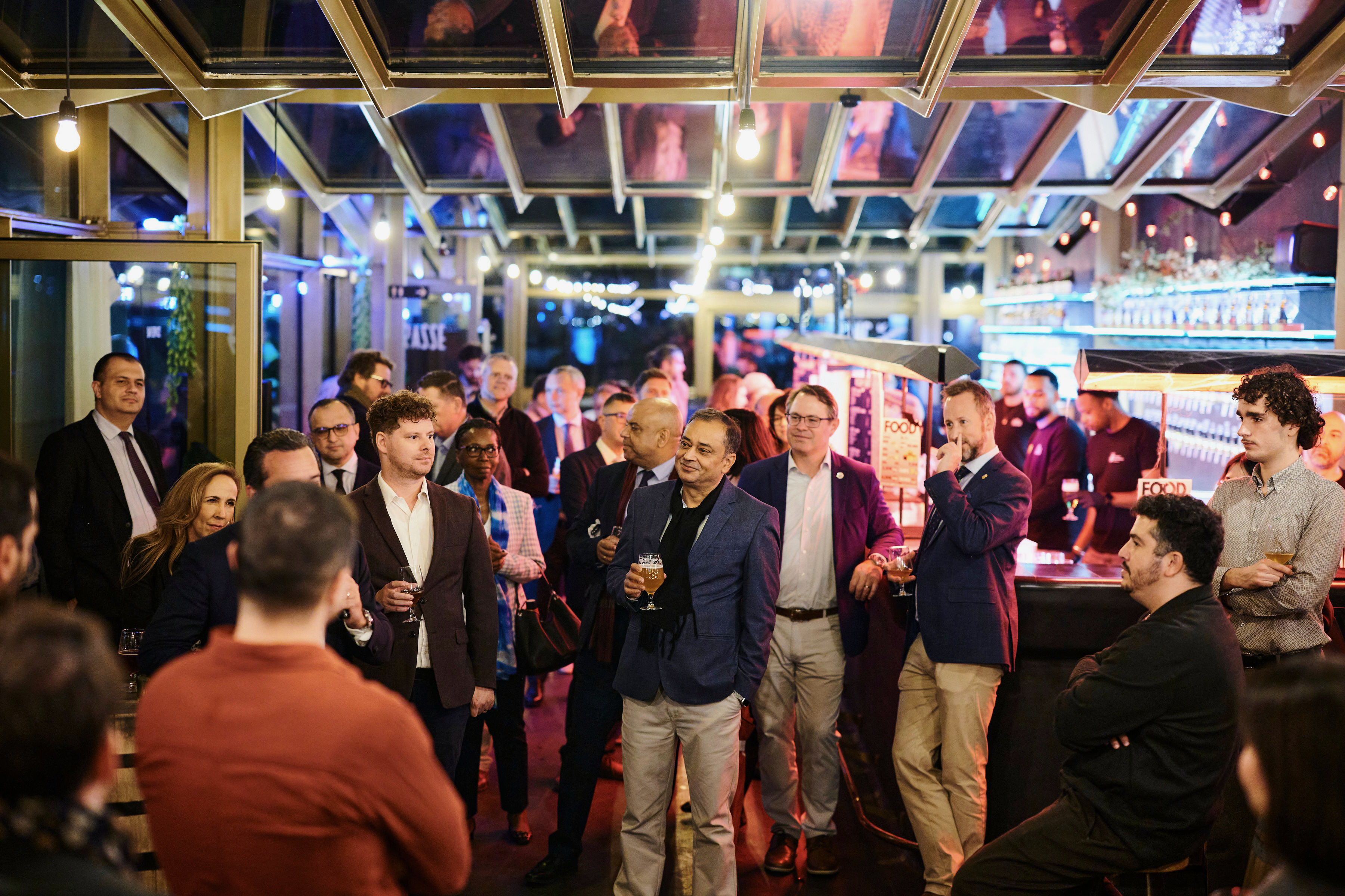 Networking reception.